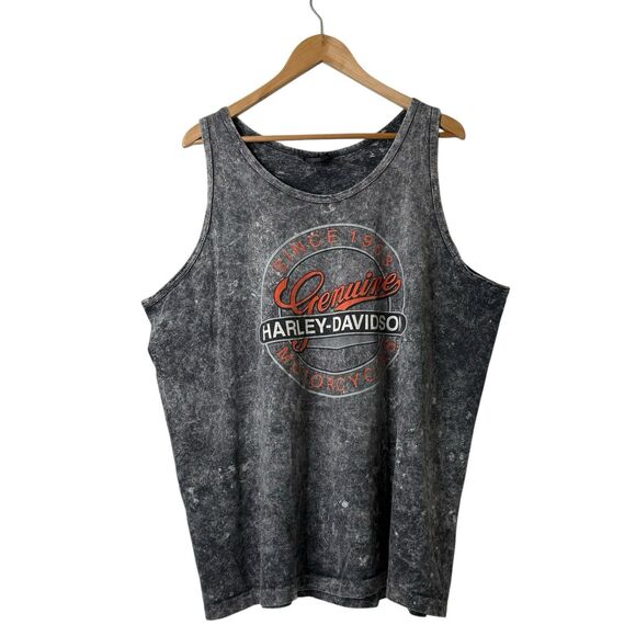 VTG 1995 Harley Davidson Sturgis Rally Graphic Motorcycle Tank T-shirt XXL Y2k - Picture 1 of 11